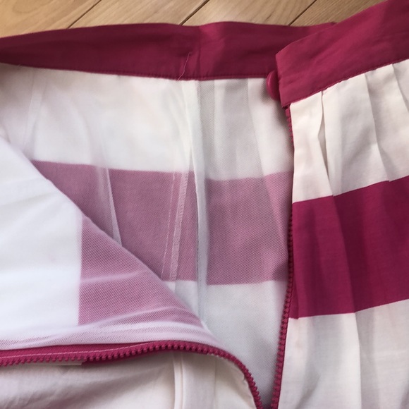 Pink Tartan Pink stripe silk skirt - Picture 3 of 4
